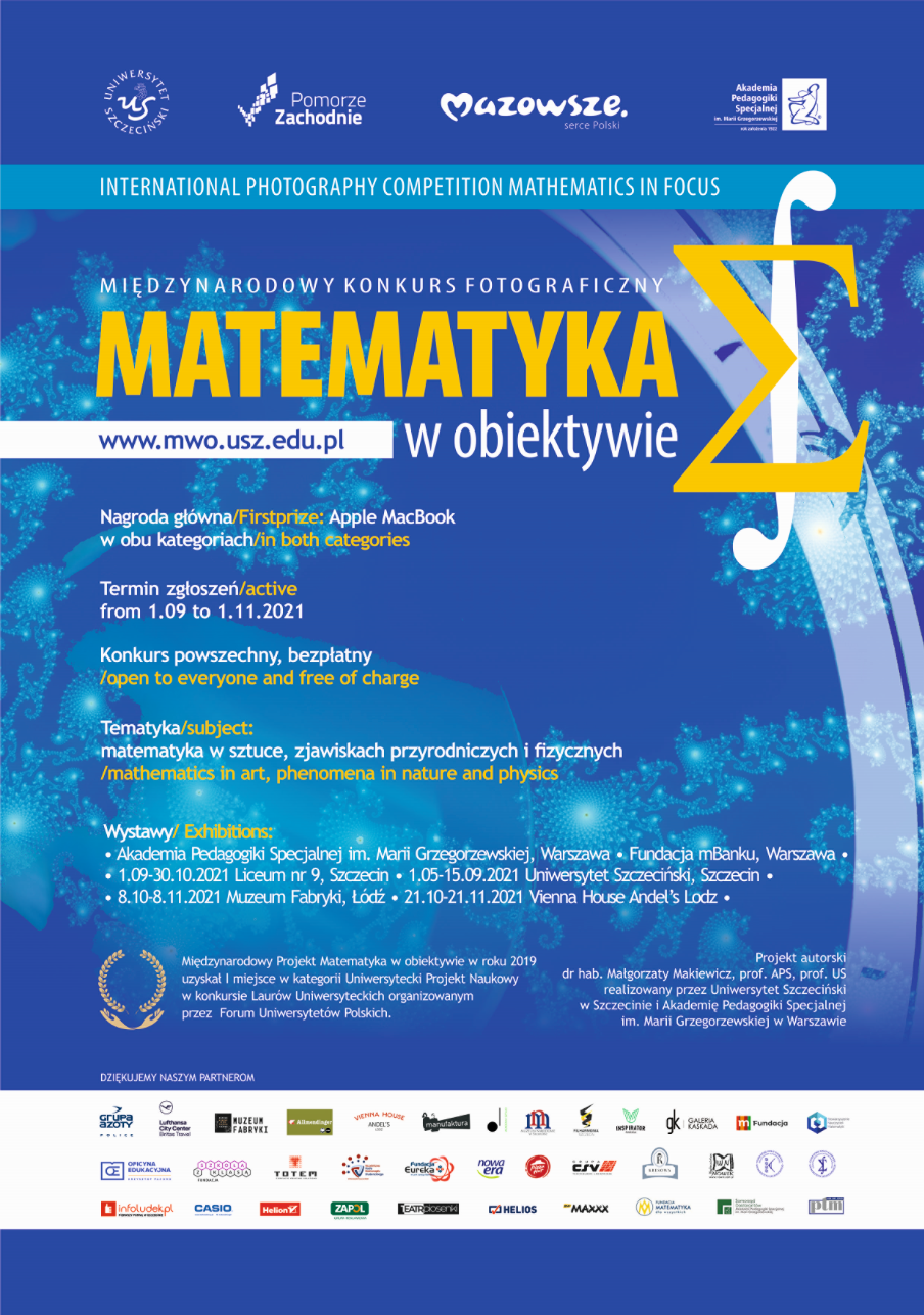 plakat konkursu Matematyka w obiektywie