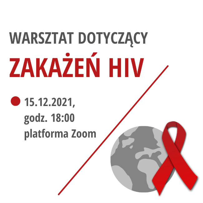 Plakat warsztatu profilaktyki HIV