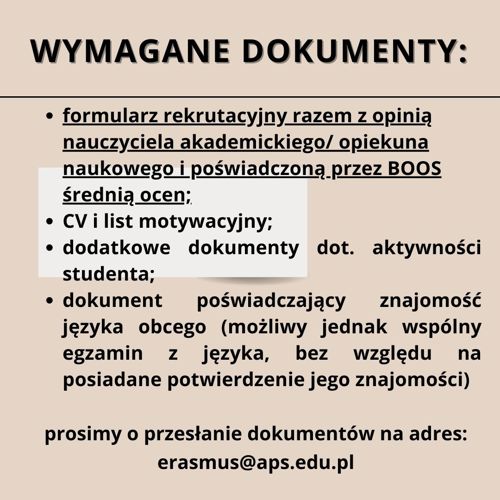 Informacja o wymaganych dokumentach 26-27