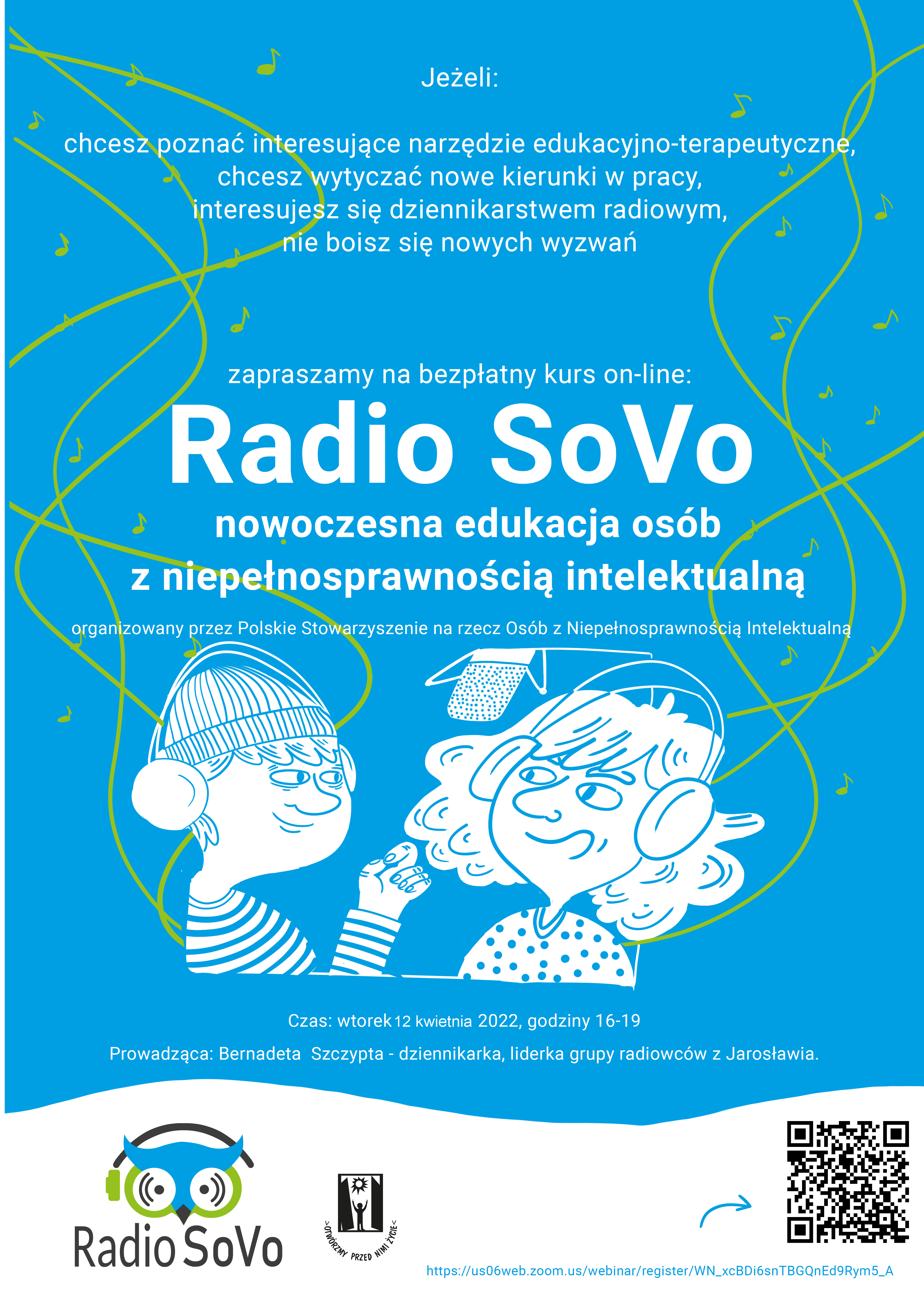 Plakat szkolenia Radio Sovo 12 kwietnia 2022 rok